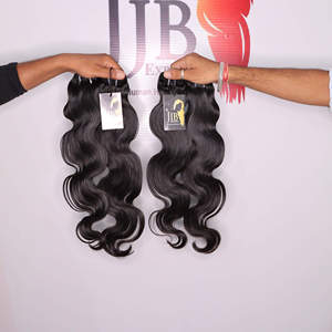 ผมแท้สีดำธรรมชาติแบบไม่ผ่านการทำผมมนุษย์ขนมิงค์แบบบราซิล - Product Image 1
