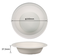 Bols de bagasse Eco jetable compostable biodégradable 32OZ bol de canne à sucre