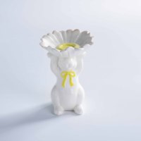 Maßgefertigte Keramik-Hasen und -Kaninchen mit Teller Neue Oster-Figuren Tisch-Accessoires Dekorative Objekte