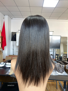 Peluca de Cabello Humano Virgen 100% con Encaje Transparente, Diseño 2026, para Mujeres, Grado Médico, PU, Color Natural, Cabello Liso, para Pérdida de Cabello - Product Image 4