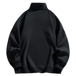 Wholesale Plain Custom LOGO Oversize Design <b>Half</b> Zipper Street Wear Factory High Quality Hoodie <b>Men</b> <b>Men's</b> <b>Sweatshirt</b> - Product Image 2