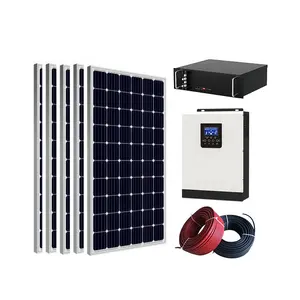 Lityum pil güneş fotovoltaik güç akü sistemi 5000 watt güneş enerjisi ev sistemi 30kw