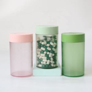 E-better produsen botol kapsul suplemen plastik PET 300cc lucu Matte mewah untuk nutrisi lengkap anjing dan kucing hiu - Product Image 6