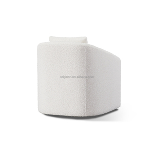 Sillones Giratorios de Salón Tapizados con Cojines Acolchados y Respaldo Redondeado con Brazos Inclinados, Estilo Moderno para Interiores y Exteriores - Product Image 3