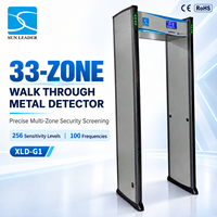 Détecteur de métaux portable SUN LEADER à 33 zones pour la sécurité des expositions, des concerts et des événements XLD-G1