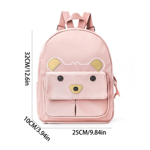 <span class=keywords><strong>Sac</strong></span> à <span class=keywords><strong>dos</strong></span> scolaire Cartoon Bear pour filles de 3 à 6 ans Logo animal PClassroomattern pour une utilisation dans - Product Image 4