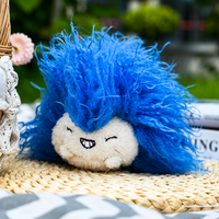 Fabricant de jouets en peluche personnalisés hérisson bleu au design innovant, faible MOQ, matériau doux