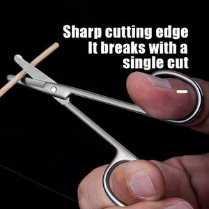 다용도 스테인리스 곡선 가위, 쌍꺼풀 미용 가위, 수염 및 코털 가위 큐티클 가위 - Product Image 3