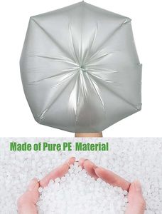 HuamaohengchunUltra Strong Kitchen Waste Bags With Handles,4 Gallon,Fragrance Free,Small Garbage Bags 60 pcs <b>Grey</b> - Product Image 2