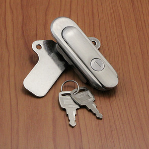 Stainless Steel Flat <b>Lock</b> AB403 1 Keyed <b>Cabinet</b> Door <b>Lock</b> Furniture Hardware Minimalist Design Durable - Product Image 1