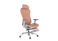 Chaise de bureau moderne à dossier haut en maille respirante, appui-tête réglable, accoudoirs 3D, pivotante, pour le travail à domicile