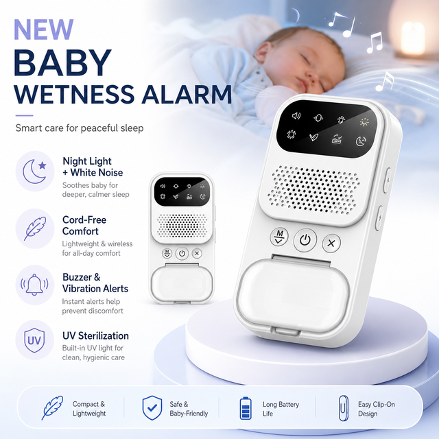 Portable Wireless Urine Moisture Alarm Children Bedwetting Reminder Sensor Monitor for Potty Training