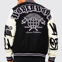 Vente en gros personnalisée de vestes d'université pour hommes vestes Letterman blouson aviateur d'université Letterman