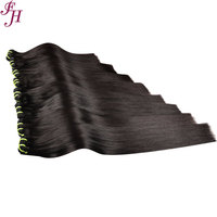 FH SDD Mèches de Cheveux Vierges Humains Vietnamiens Lisses Naturels Pixie Curl 12A Doublement Tirées Tissage en Gros