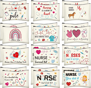 Factory Price <b>Nurse</b> Survival Kit Cosmetic <b>Bag</b> Small Toiletry <b>Bag</b> Medical Theme Cosmetic Pouch for <b>Nurses</b> - Product Image 6