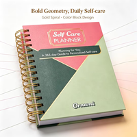 Agenda de soins personnels en cuir/PVC, couverture rigide, format B6, reliure spirale thermique, feuilles mobiles, journal quotidien et hebdomadaire personnalisé, cadeau