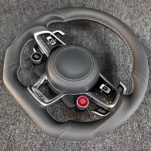 Cuir Offre Spéciale de démarrage à une clé pour Volkswagen <span class=keywords><strong>R</strong></span>-<span class=keywords><strong>line</strong></span> Passat <span class=keywords><strong>Golf</strong></span> Jetta Tiguan Polo Bora Arteon 2000-2025 volant de voiture - Product Image 6