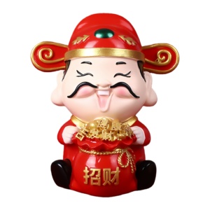 Pièces de décoration de camion de haute qualité, figurine du Dieu de la Richesse pour cabine de camion, 12 cm * 11 cm, différents styles disponibles - Product Image 2