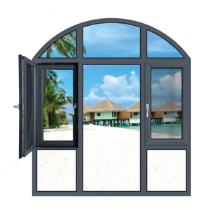 Francés abatible de aluminio ventanas de los precios de los grandes de aluminio ventana abatible - Product Image 6