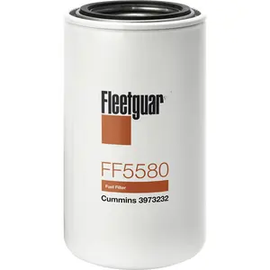 핫 세일 트럭 엔진 커민 예비 부품 연료 필터 요소 FF5580 원래 브랜드 로고 FF5580