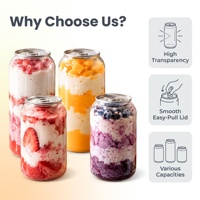Bouteilles en plastique à anneau de traction pour jus de fruits, soda, eau, pots à anneau de traction en plastique, canettes PET, bouteilles en plastique PET commerciales pour jus