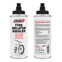 FIBSHIELD 200ml Produit d'entretien automobile en aérosol portable Minitype Scellant et gonfleur de pneu pour mastic de crevaison de pneu de voiture