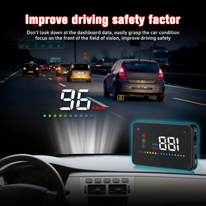 Nouveau <span class=keywords><strong>HUD</strong></span> de voiture 2026 A200 <span class=keywords><strong>Mini</strong></span> projecteur d'affichage tête haute pour voiture, affichage numérique de la vitesse, connectivité OBD2, jauge intelligente - Product Image 4