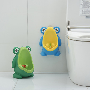 Urinario de Pared con Diseño de Rana para Niños, Material PP, Verde y Azul - Product Image 2