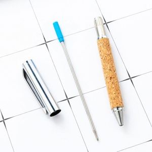Creative 1.0Mm Twist-Action Cork-Covered Metal Custom Logo Ballpoint Business Conference Advertising Office Gift <b>Pen</b> - Product Image 4