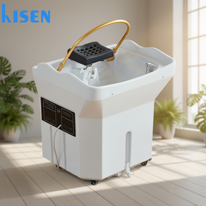 Kisen Machine portable <span class=keywords><strong>de</strong></span> lavage <span class=keywords><strong>de</strong></span> cheveux en 5-7 jours ouvrables avec réservoir <span class=keywords><strong>de</strong></span> 60L, circulation d'<span class=keywords><strong>eau</strong></span> et dispositif <span class=keywords><strong>de</strong></span> flux Arch Zen pour spa à domicile - Product Image 1