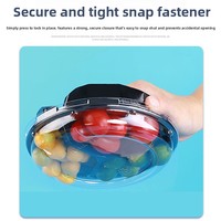Barquettes alimentaires rectangulaires jetables en PET avec couvercles transparents pour la présentation en supermarché