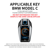 Nouvel étui de protection pliable en alliage de zinc pour clé de voiture, compatible avec les modèles 535Le, Série 7, 730Li, 740 à écran LCD, par FML