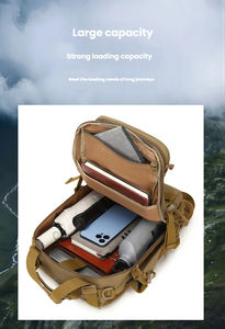 กระเป๋าเป้สะพายหลังลายพรางสำหรับตกปลากลางแจ้ง ทนทานต่อสภาพอากาศ กระเป๋าเป้ 2-in-1/กระเป๋าแบบยุทธวิธี ความจุขนาดใหญ่ สะพายไหล่คู่ - Product Image 6