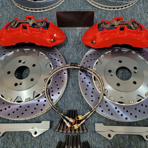 Bộ Phanh Đĩa Đỏ Big Brake Kit V6, Phanh Đĩa 6 Piston, F40, Phanh Điện Tử 4 Piston, dành cho Audi S3 S4 S5 S6 S7 S8 TT R S Q Series - Product Image 6