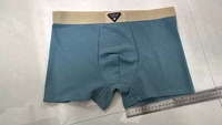 Caleçons boxeurs tricotés pour hommes, taille mi-haute, fins, respirants, antibactériens, grande taille, vente en gros ODM