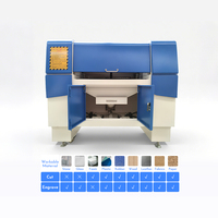 Machine de gravure laser automatique 80W, directement de l'usine, modèle 6040, pour la gravure de motifs sur pierre, marbre, acrylique, PVC, bois, prend en charge les graphiques BMP et AI
