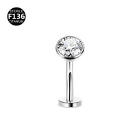 Piercing de nombril en titane F136, tige pliable, avec deux dents internes, opale colorée, épaisseur 1,6 mm, longueur 12-16 mm, 1,2 dents, cadeau