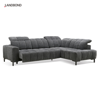 Canapé d'angle convertible moderne en tissu avec siège coulissant électrique 50 cm pour appartement, hôtel, villa, salon