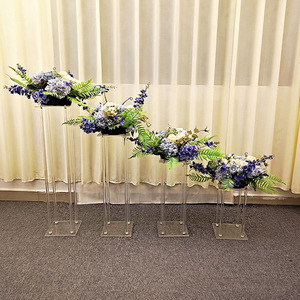 Wedding Table Flowers Decorative Frame Flower Door Adornment Acrylic Processing Transparent Glass Wedding Decoration Road Lead - Product Image 3