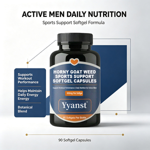 Capsules de soutien sportif à base de plantes, extrait de Horny Goat Weed 800mg, 90 gélules, complément énergétique pour améliorer les performances sportives chez l'homme - Product Image 2