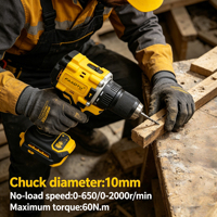 Untuk FAaotu DCD805H2T-QW Mesin Bor Tanpa Kabel Profesional dengan Kecepatan Variabel dan Sumber Tenaga Listrik untuk Konstruksi dan Peralatan