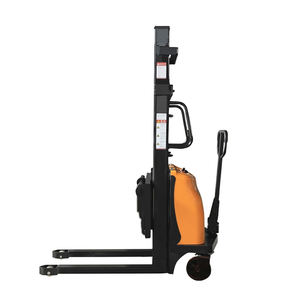 Envío gratis altura de elevación 1,6 M 2M apilador semi eléctrico carretilla elevadora apilador de paletas para la venta - Product Image 2