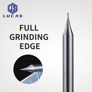 Hrc55 đường kính nhỏ <span class=keywords><strong>4mm</strong></span> <span class=keywords><strong>Shank</strong></span> 4-Flute HSS bóng mũi cuối nhà máy cắt CNC 2-Flute vuông cuối nhà máy cho phay thép vonfram - Product Image 6