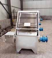 Fumier de poulet bouse de vache déchets animaux engrais organique Compost Machine séparateur humide et sec