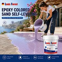 Peinture liquide autolissante époxy pour sols, effet marbre, revêtement de sol en béton, imperméable, résistant à l'usure, application au pinceau, ciment