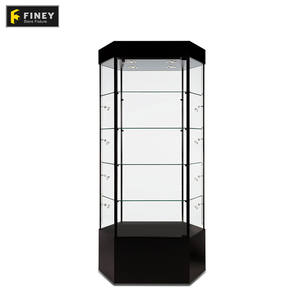 Vitrina de vidrio para tienda de humo, Vitrina con puerta de vidrio, luz, precio de fábrica, OEM, ODM - Product Image 3