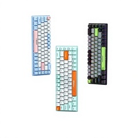 Clavier mécanique Q68 de style russe, haute esthétique, 68 touches, USB filaire, étanche, RGB, tri-mode, pour jeux