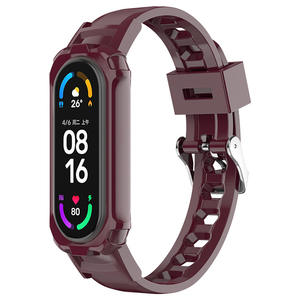 Correa de <span class=keywords><strong>reloj</strong></span> transparente para Xiaomi Watch Funda protectora Correa de muñeca de silicona colorida transparente para Xiaomi <span class=keywords><strong>Mi</strong></span> <span class=keywords><strong>Band</strong></span> 7 6 5 <span class=keywords><strong>4</strong></span> 3 - Product Image 5