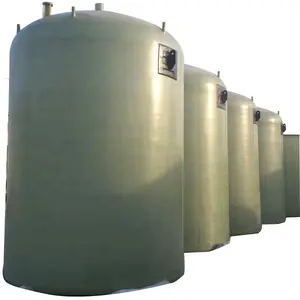 خزان أفقي لتخزين حمض الهيدروكلوريك FRP GRP