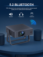 Projecteur LED portable avec système Android intelligent Projection sans fil 720P pour les voyages d'affaires ou en plein air
